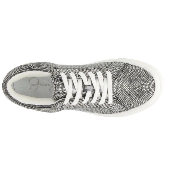 Jessica Simpson Anthracite Charcoal Cherello 2 Platform Sneakers Size 9.5 - Picture 3 of 15